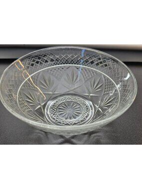 Cristal d'Arques-Durand Antique Pattern Vintage Crystal Bowl Starburst  JJ4365